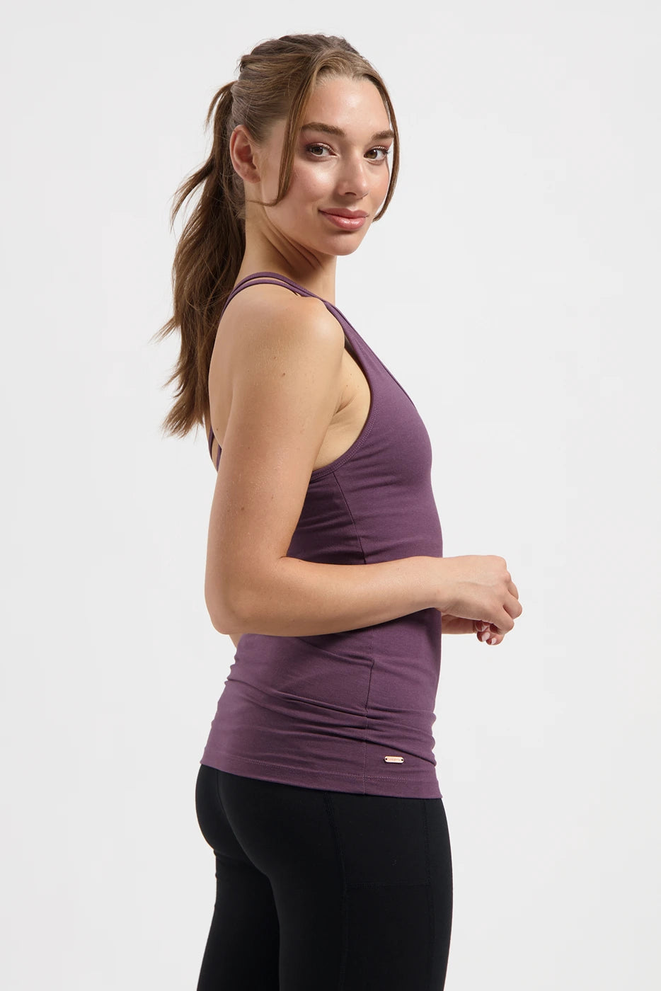 Lyrais Bamboe Yoga Top - Berry