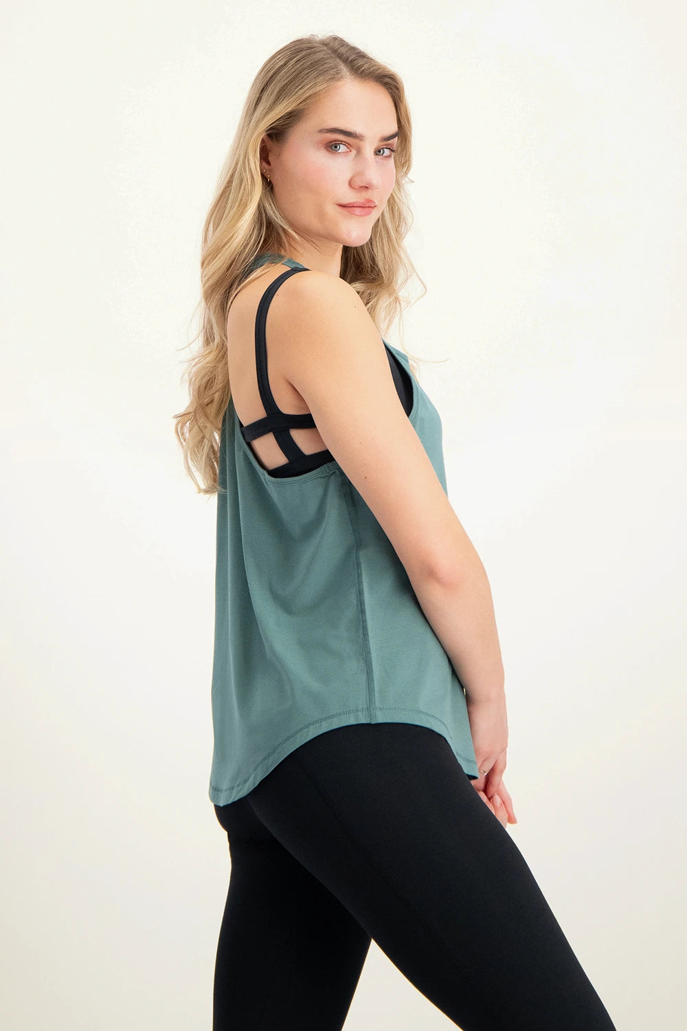Maya Loose Yoga Top - Forest