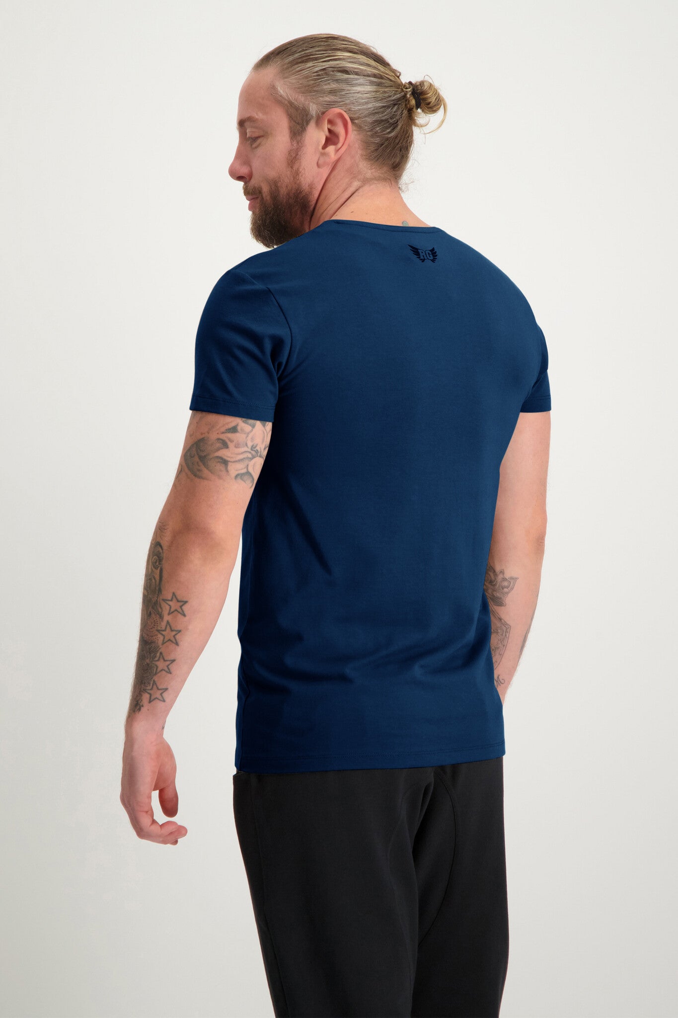 Moksha Yoga Tee van bamboe en bio katoen - Midnight