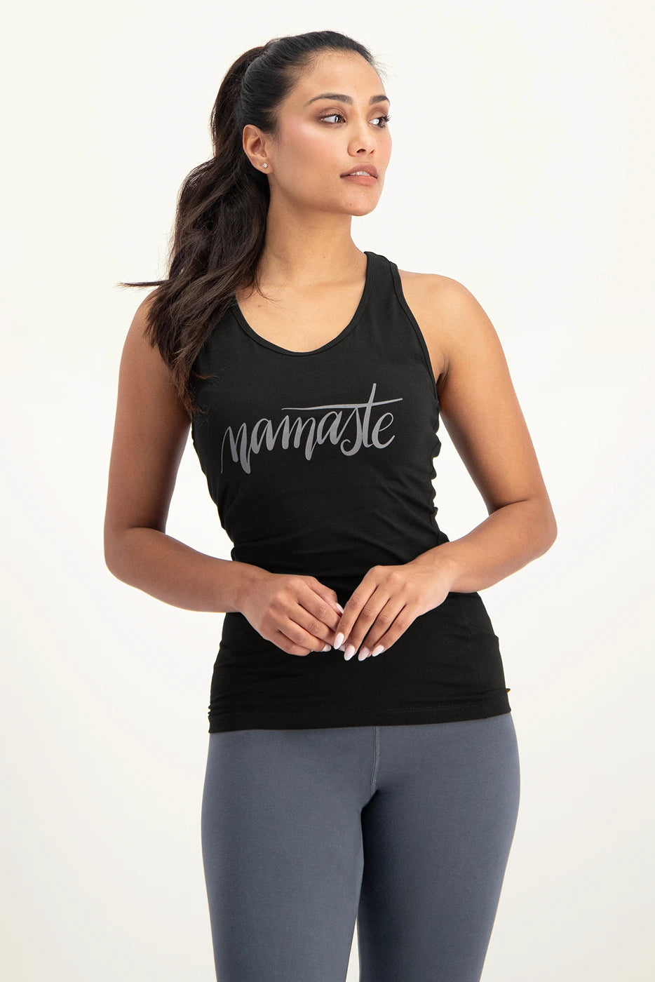 Namaste Core Yoga Tank - Onyx Black