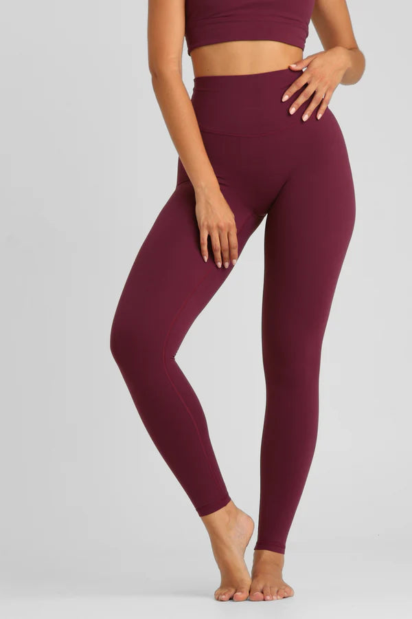 Seamless Squat-Proof Yoga Legging - Plum