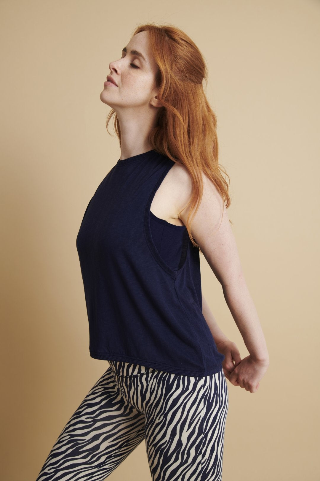 Rebalance Losse Yoga Tank Top - Navy