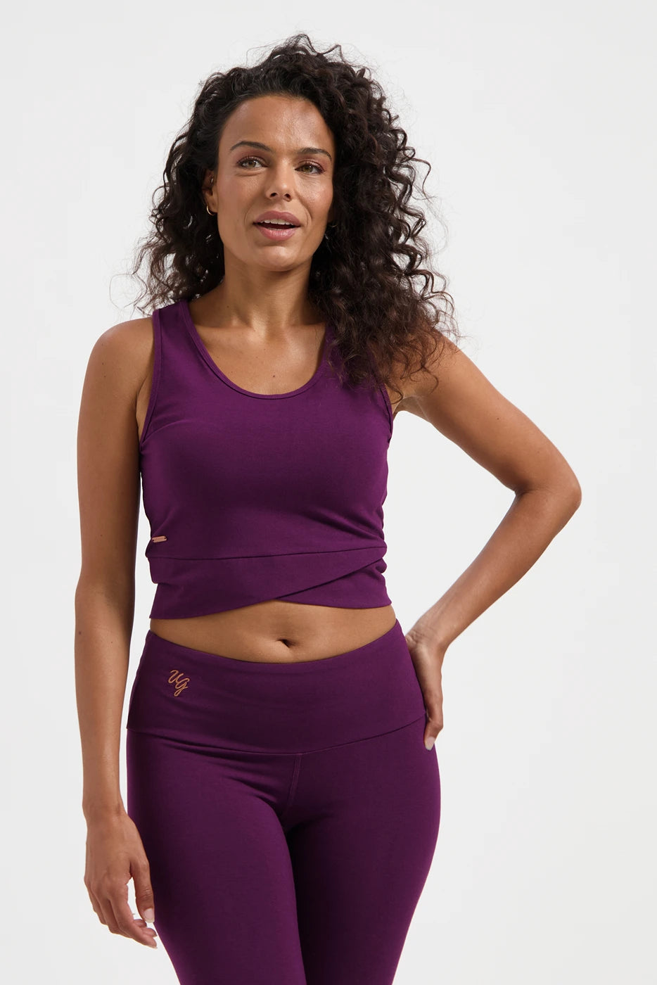 Sati Dry-Fit Yoga Crop Top - Bloom