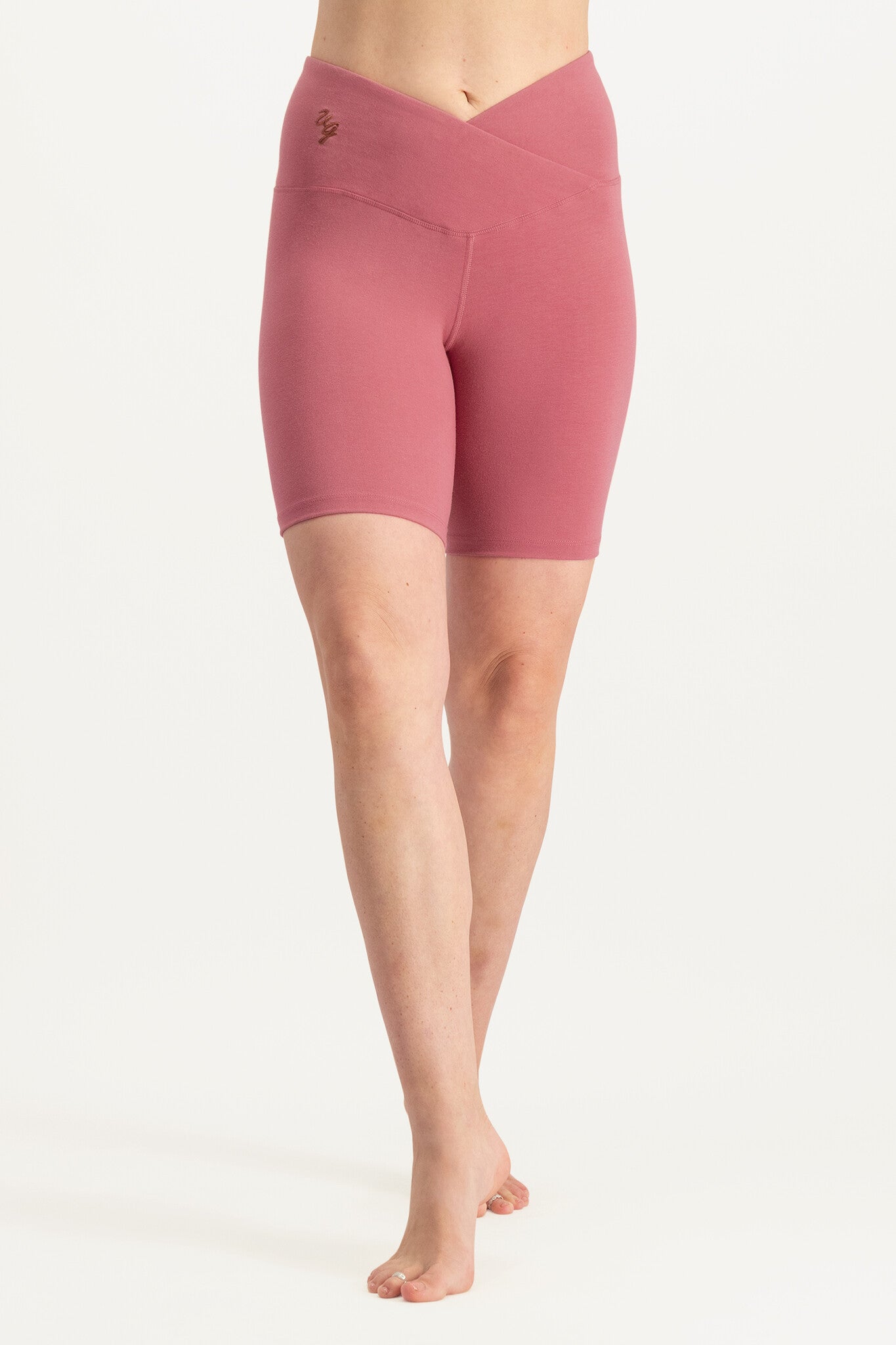 Sati Yoga Enveloppe Biker Shorts - Hibiscus