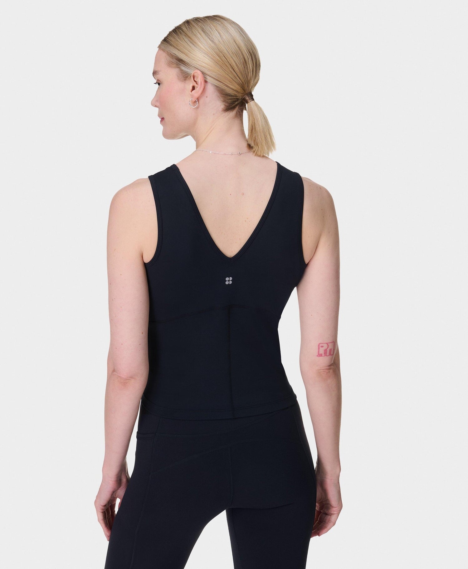 Gaia V-Neck Yoga en Pilates Tank - Black