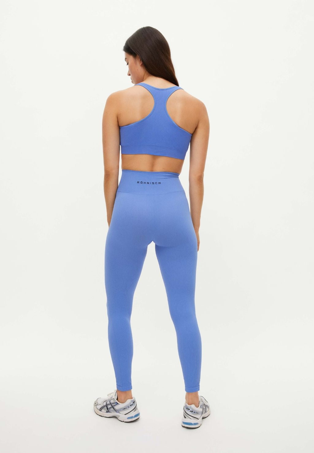 Seamless Soft Rib Yoga Legging - Retro Blue