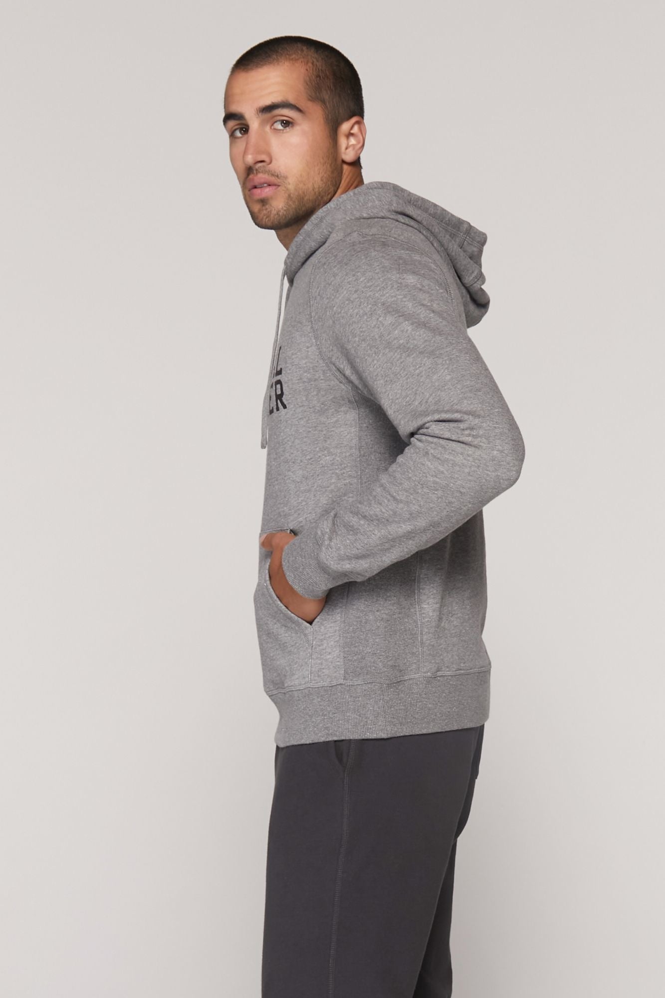 Classic  Yoga Hoodie - Heather Grey