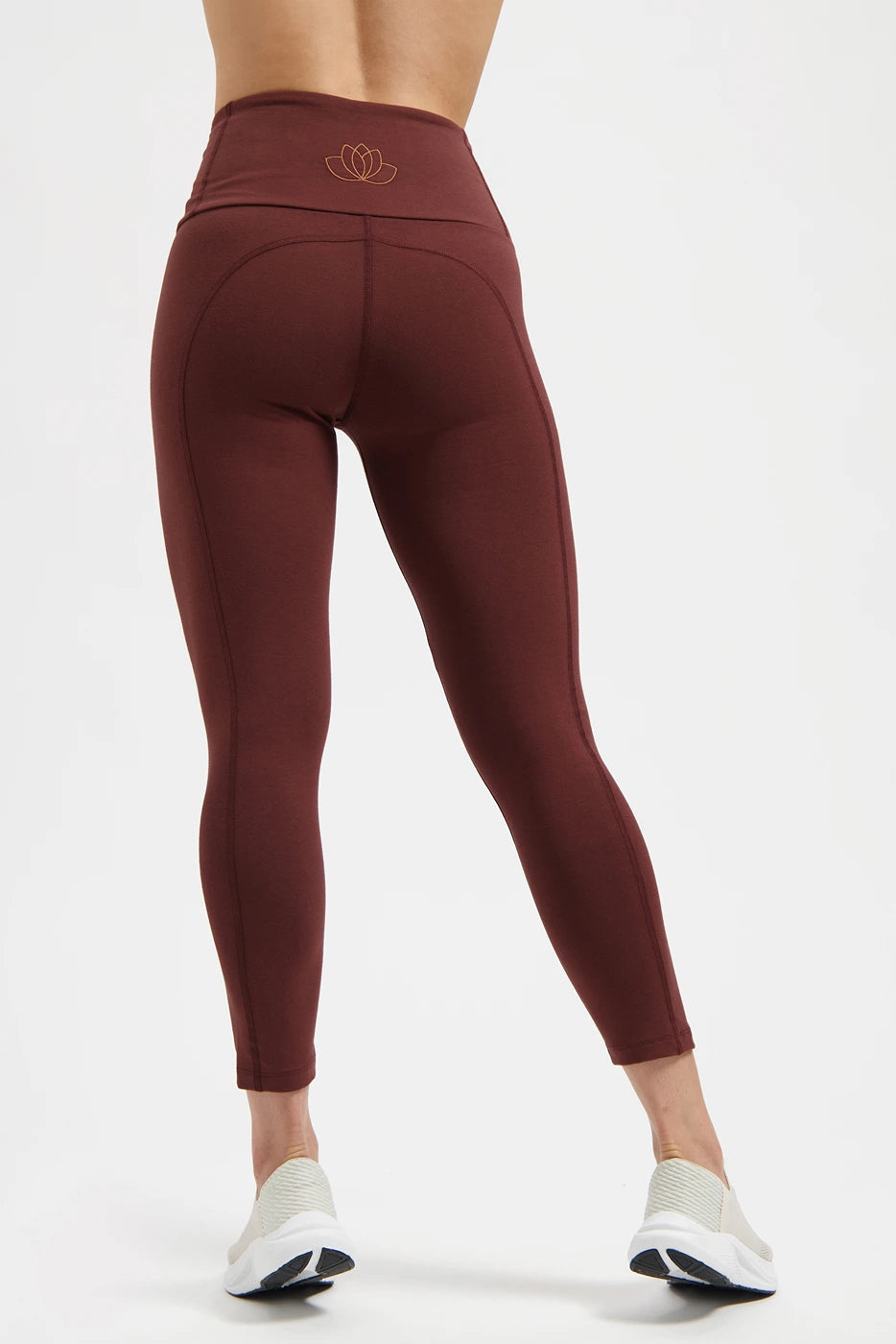 Surya 7/8 High-Waist Yoga Legging - Marron