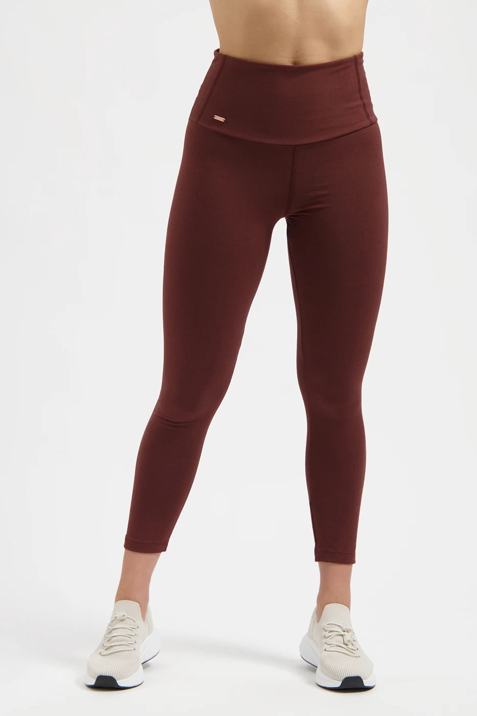 Surya 7/8 High-Waist Yoga Legging - Marron