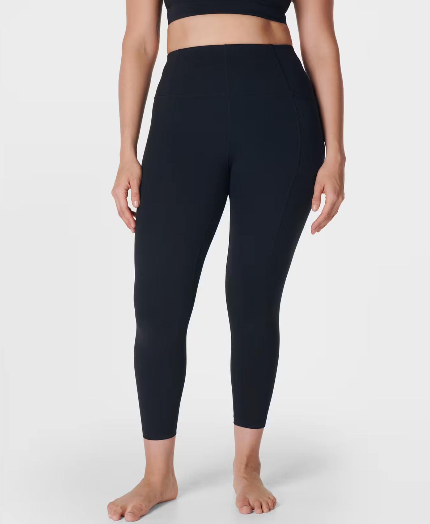 Super Soft 7/8 Zwarte Yoga Leggings - Black