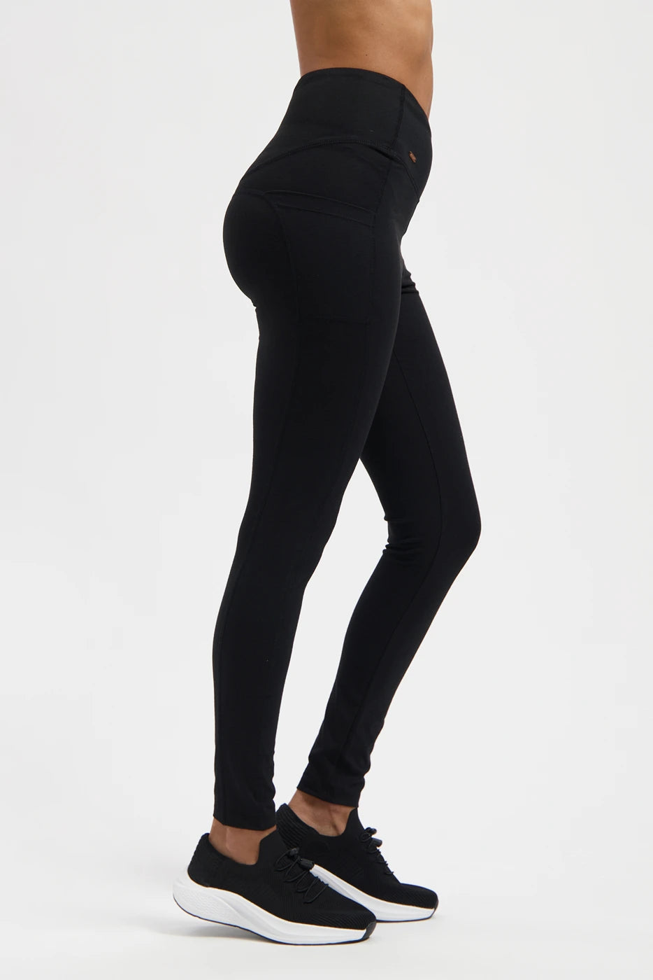 Tara Pocket Zwarte Yoga Legging - Onyx Black