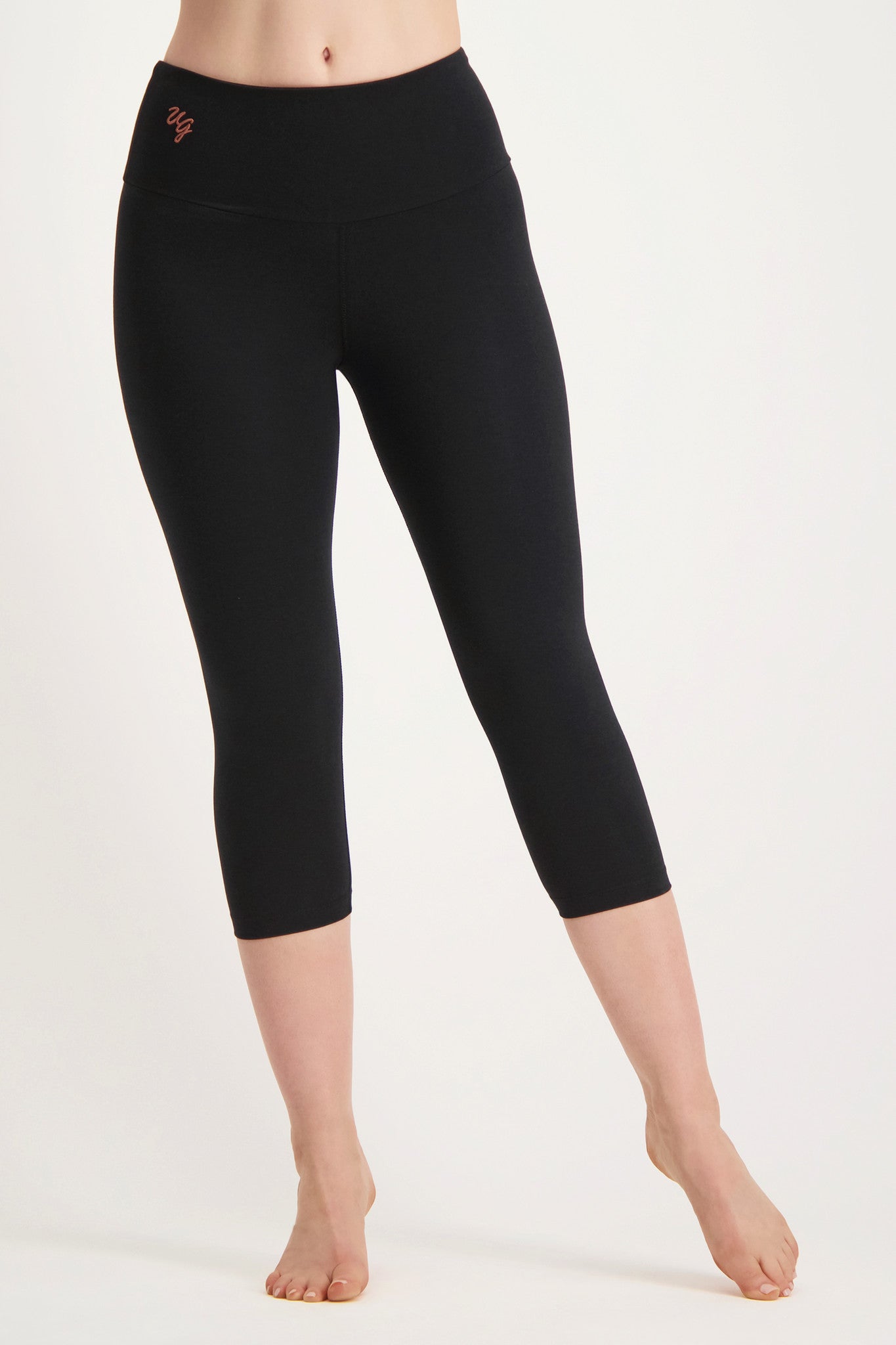 Satya High Waist  Yoga Capri Legging - Urban Black