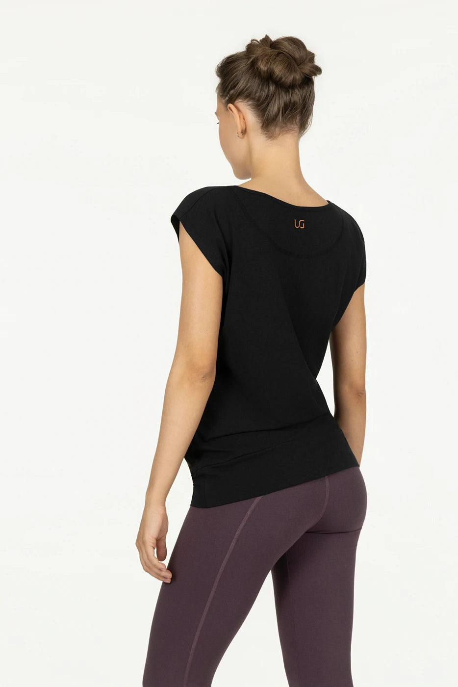 Asana Dry-Fit Yoga Tee - Onyx Black