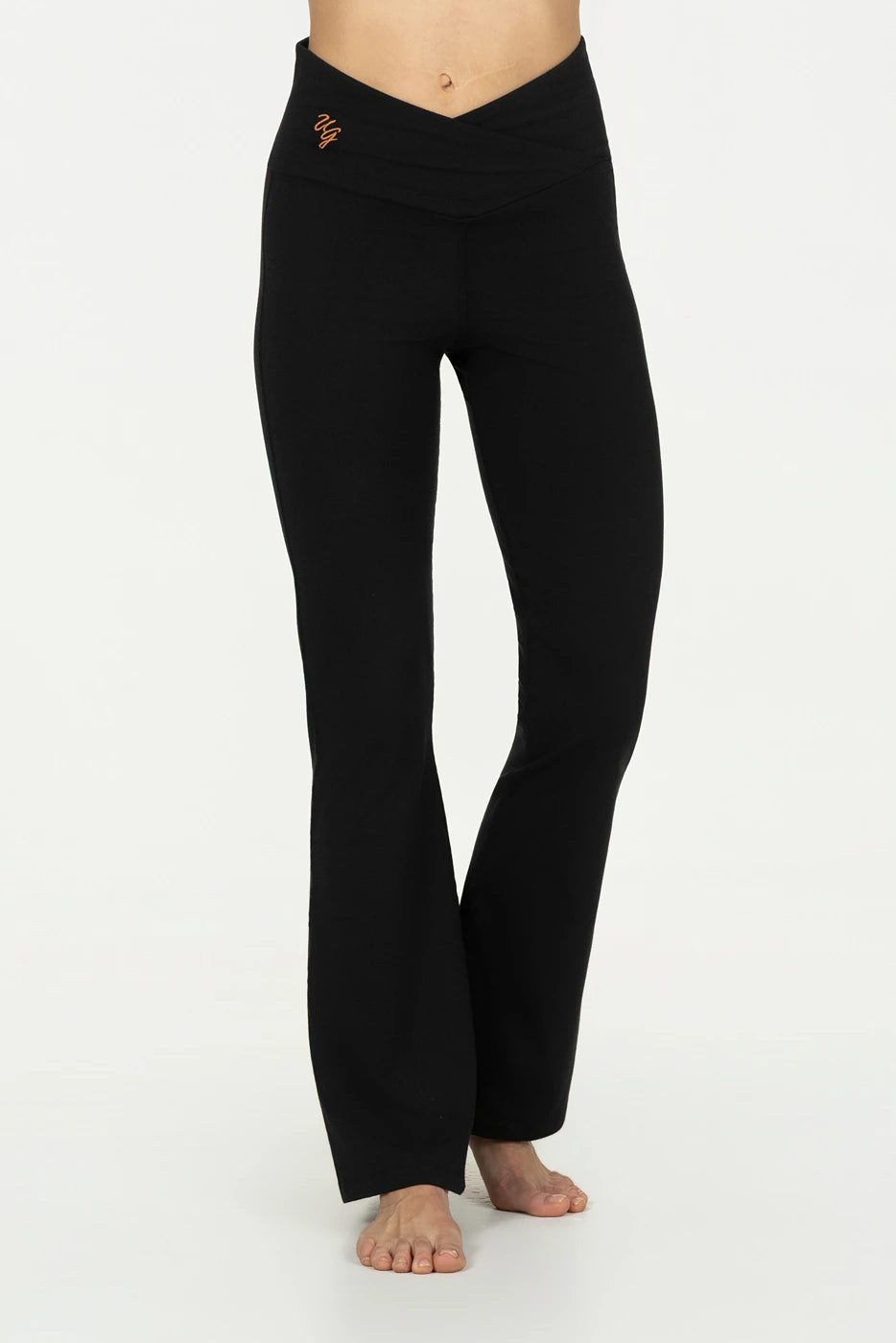 Aura Flared Yoga Sportbroek - Onyx Black