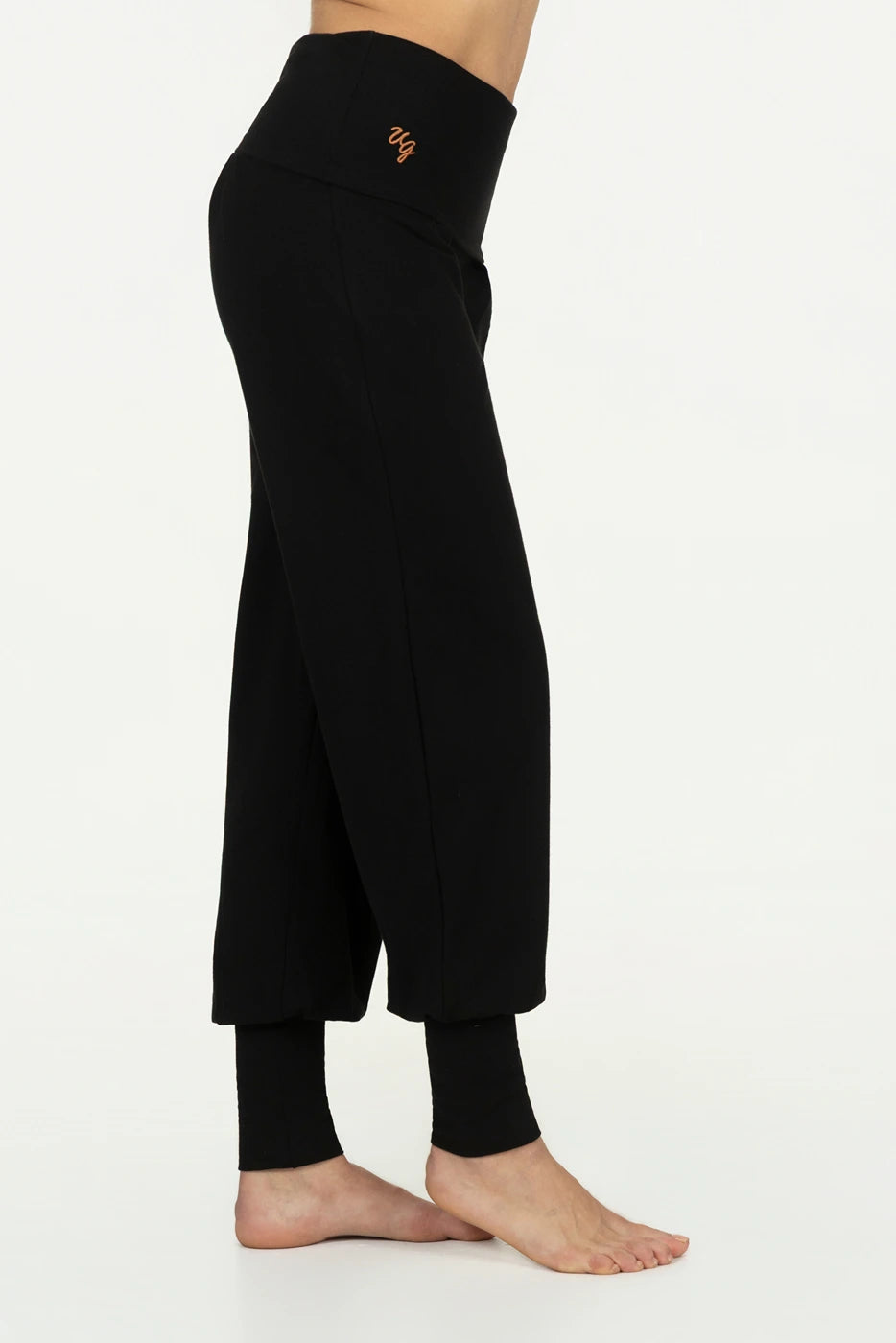Devi  Wijde Yoga Broek - Onyx Black