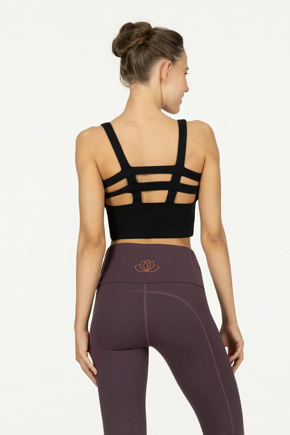 Mandala Dry-Fit Yoga Sport BH - Onyx Black
