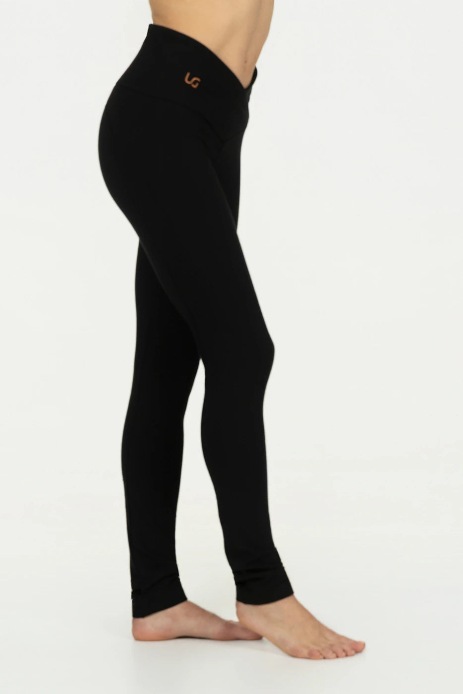 Sati Envelope Yoga Legging - Onyx Black