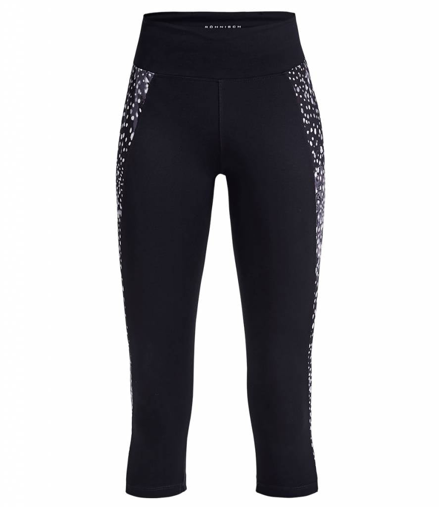 Yoga Capri Legging Cire Cut - Black Dot